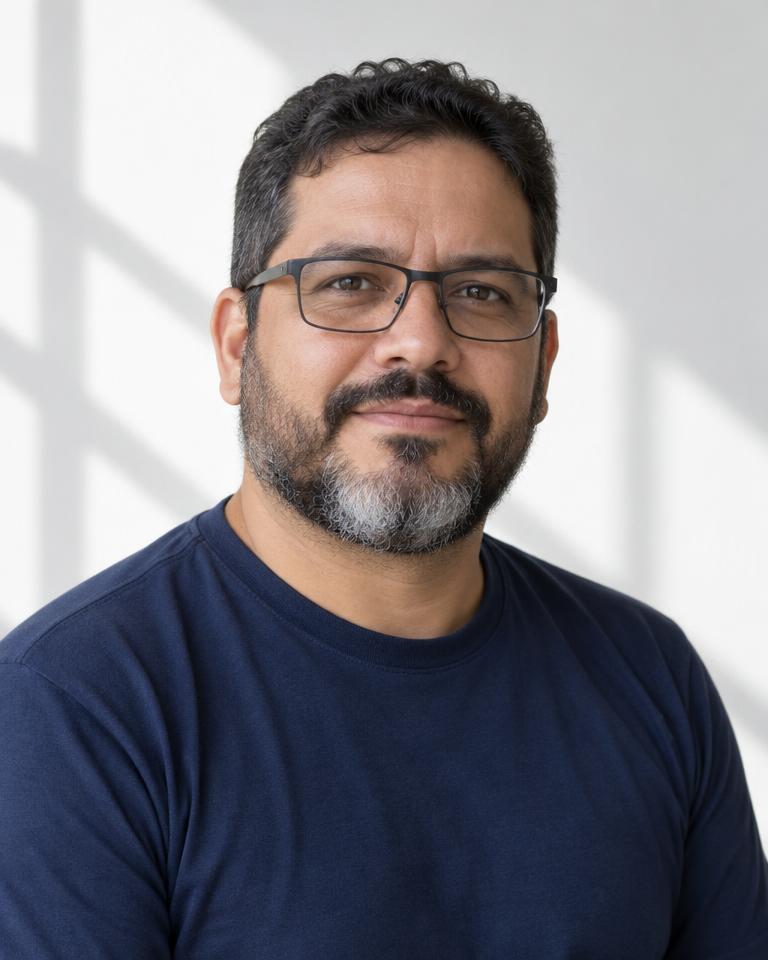 AI-generated portrait for illustrative instructor Carlos Mendoza