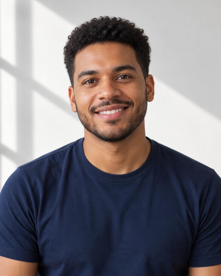 AI-generated portrait for illustrative instructor Daniel Pérez